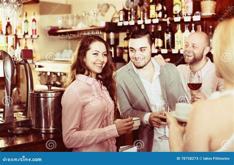 Men Picking Up Women In A Bar Stock Image Image Of Drink Counter 78758273