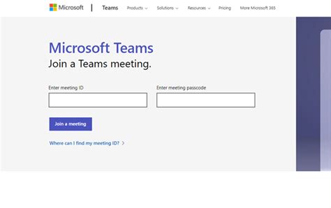 How To Join A Microsoft Teams Meeting By Meeting Id And Passcode Web