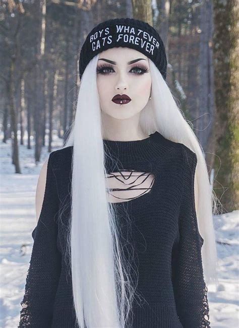 Straight Yaki White Lace Front Synthetic Wig Lf624b Goth Beauty Dark