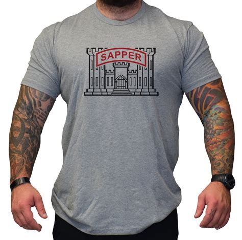 Sapper Tab Castle Shirt Army Sapper Apparel