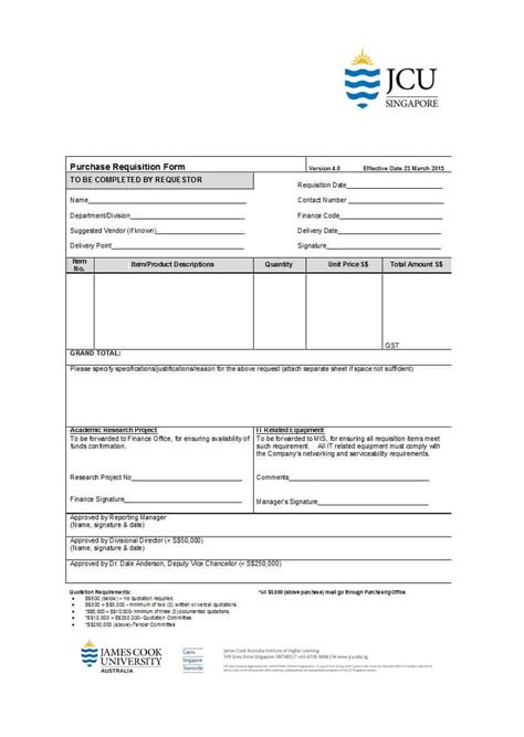requisition form templates  sample templates