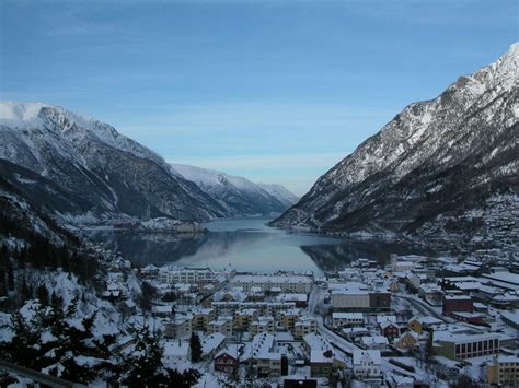 Sørfjorden Viewed From Odda Norway Norway Norway Location World