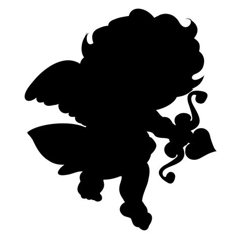 Angel Silhouette Human Silhouette Cupid Silhouettes Sweetheart Svg