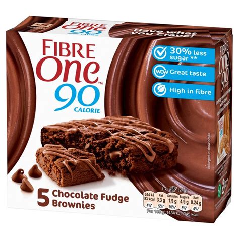 Fibre One 90 Calorie Chocolate Fudge Brownie Bars Ocado