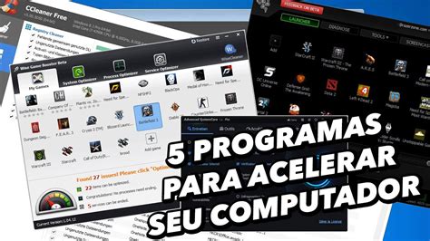 5 Programas Para Acelerar Seu Computador Baixaki YouTube