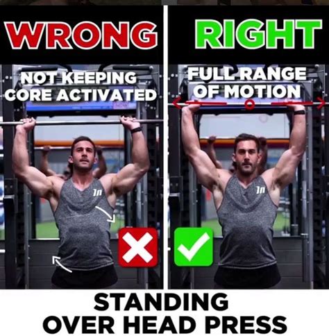 🚨standing Overhead Press Wrong Vs Right Overhead Press Workout