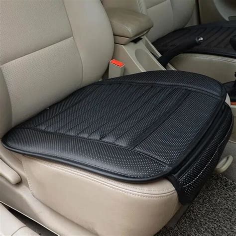pu leather car front seat cover four seasons anti slip mat car single seat cushion cover