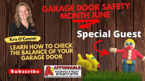 How To Check Garage Door Balance National Garage Door Safety Month