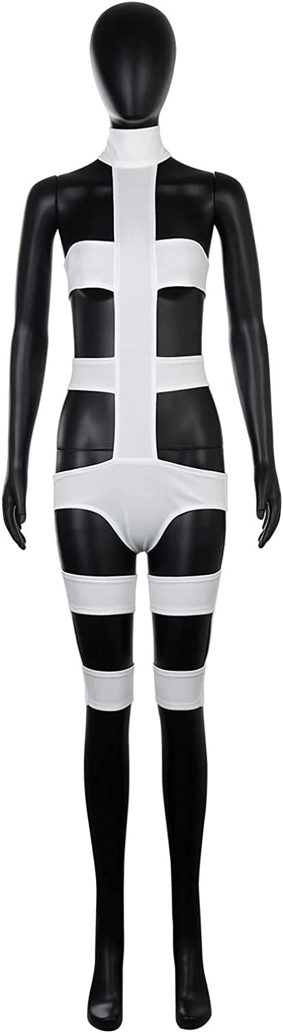 Nuwind Element Leeloo Cosplay Costume Sexy Pure White Bandage Body Suit