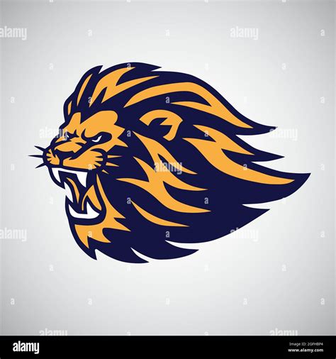 Lion Mascot Logo Vector Stock Vector Image And Art Alamy