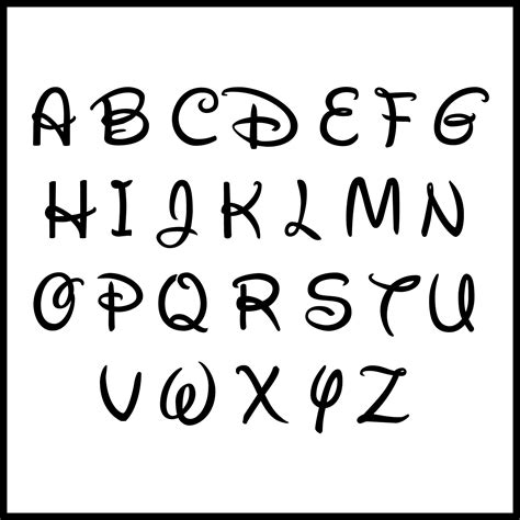 Best Alphabet Disney Font Printables Pdf For Free At Printablee