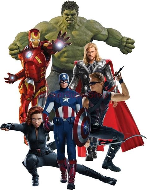 The Avengers Decal Wall Sticker Home Decor Art Movie Hulk Iron Man C470