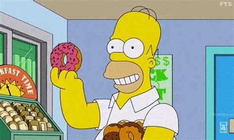 Homer Simpson Donut Gif Homer Simpson Donut Food Gif