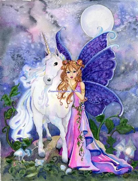 Unicorn And Fairies Unicorn Fantasy Fantasy Horses Unicorns And