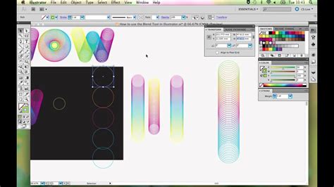 How To Use The Blend Tool In Adobe Illustrator Youtube