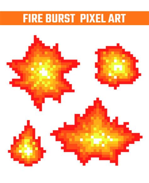 Pixelated Fireball Illustrations Royalty Free Vector Graphics And Clip