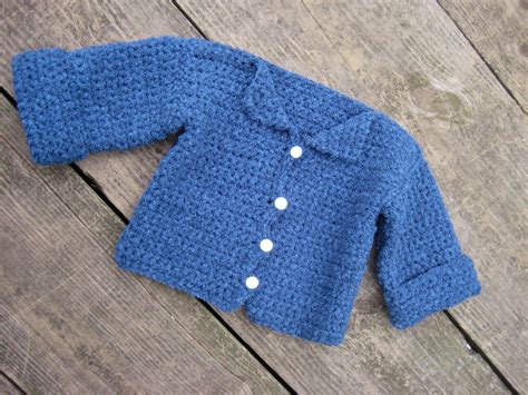 Crochet Baby Sweater Free Pattern Easy Simple Newborn