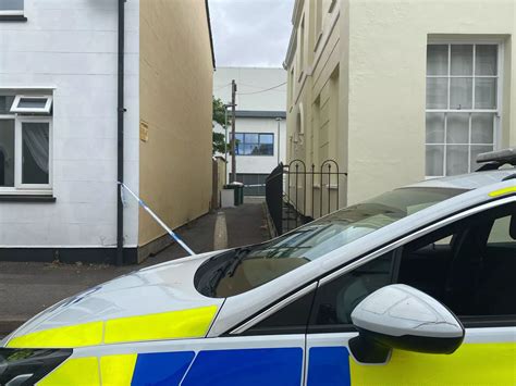 in pictures large police presence sees alleyway cordoned off and road closed in cheltenham town