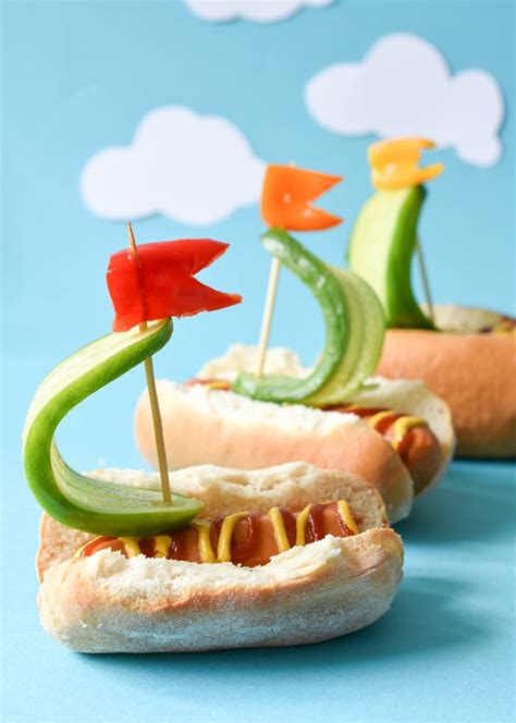 Maybe you would like to learn more about one of these? Veggie Dog Sailboats - Fork and Beans