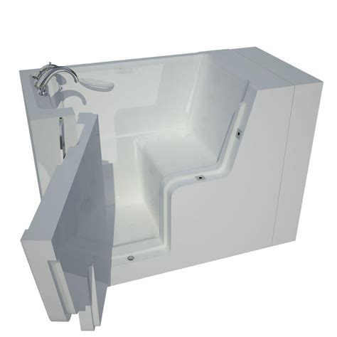 Acrylic alcove bathtubs in standard sizes or for your master bathroom equipped with unique infusion® microbubble therapy or therapeutic air. Universal Tubs 4.5 ft. Left Drain Walk-In Bathtub in White ...