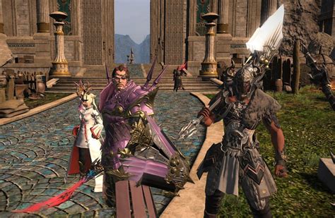 Pretty In Pink Gordian Armor Of Fending Shield And Axe Ffxiv