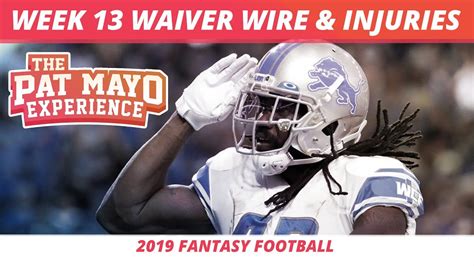 Week 2 was an absolute bloodbath, and this week's column is extra long due to all the injury fallout. 2019 Fantasy Football Rankings — Week 13 Waiver Wire, NFL ...