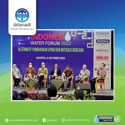 Dirut Perumda Tirtanadi Menjadi Nara Sumber Indonesia Water Forum 2022