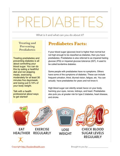 Prediabetes Poster 1615 Nutrition Education Store Prediabetes