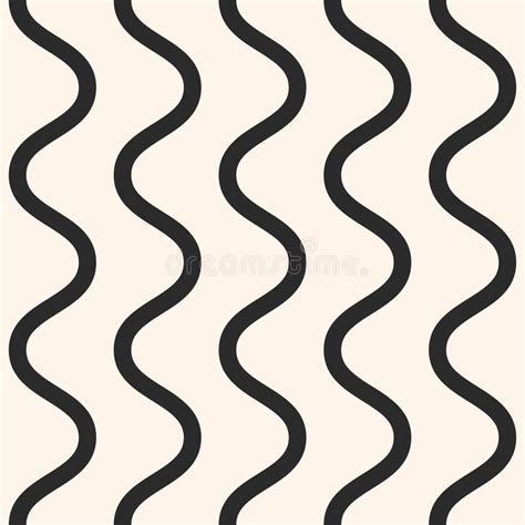 Seamless Lines Pattern Vertical Wavy Lines Curves Waves Stock