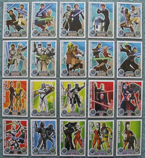 Don't let your audience see you separate the force card from the rest of the deck. Star Wars Force Attax Series 1 Base Cards 100 - 121 (Power Up) | eBay