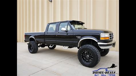 Clean Lifted 1996 Ford F350 Crew Cab Longbed 4x4 73 Powerstroke Turbo