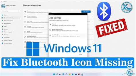 How To Fix Bluetooth Icon Missing From Windows Youtube