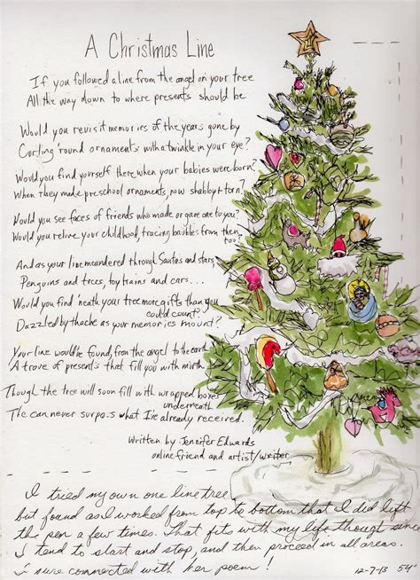 Freebird Drawing Christmas Tree And A Poem