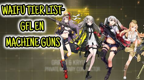 Girls Frontline Waifus Tier List Machine Guns Youtube