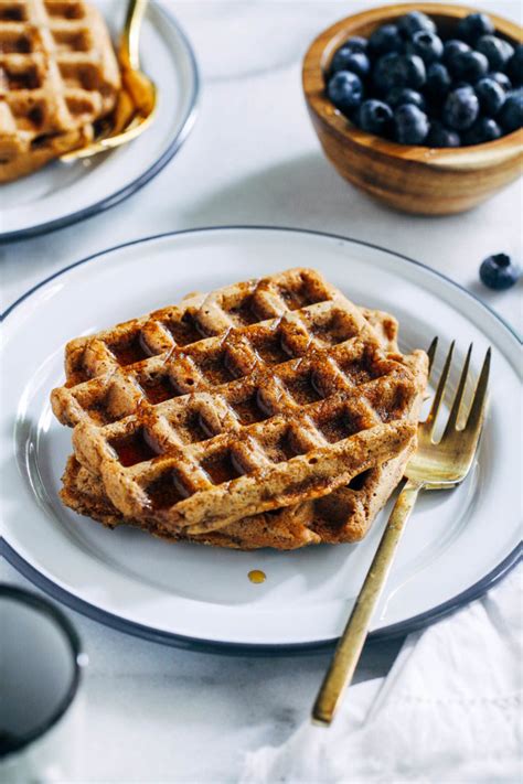 Vegan Gluten Free Oat Flour Waffles Making Thyme For Health