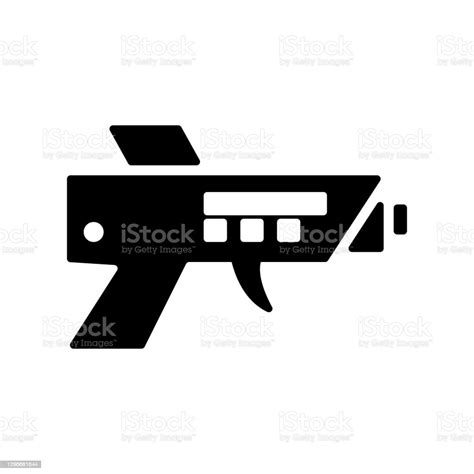 Futuristic Laser Gun Icon Vector Template Stock Illustration Download