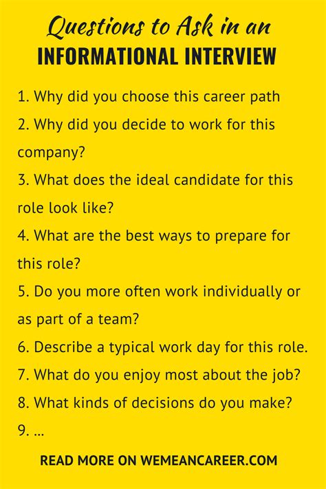 30 Questions To Ask In An Informational Interview This Or That