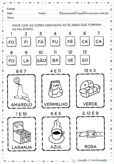 Atividades Com A Letra F Para Imprimir