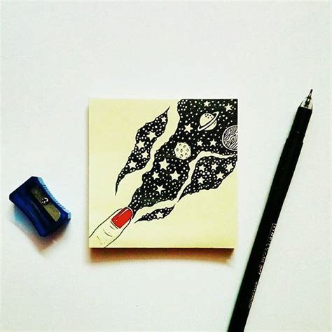 Doodle On Sticky Note By Manami Dutta Instagram Manamidutta Notes
