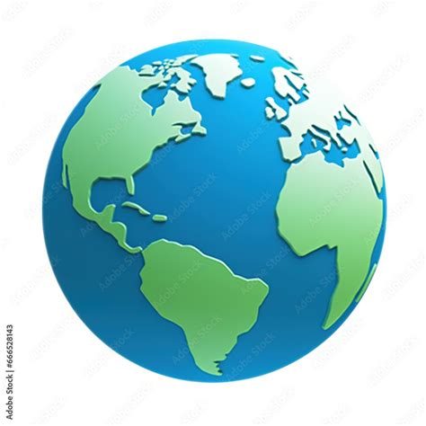 Cartoon Planet Earth 3d Vector Icon On White Background Earth Day Or