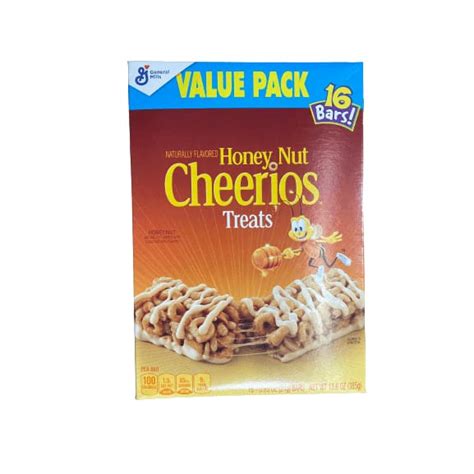 Honey Nut Cheerios Breakfast Cereal Treat Bars Value Pack 16 Ct 136