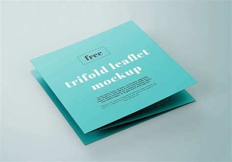 Free Square Tri Fold Brochure Mockup Freemockup Net