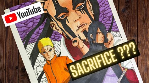 Speed Drawing Naruto Sasuke Vs Jigen Youtube