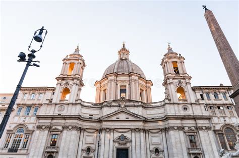 Church Of Sant Agnese In Agone On Piazza Navona Stock Photo Image Of