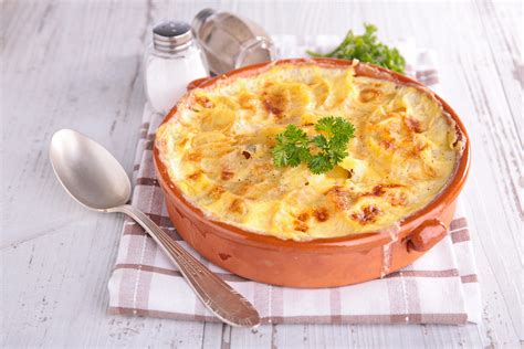 Potato Gratin With Cheese And Cream Bishops Orchards