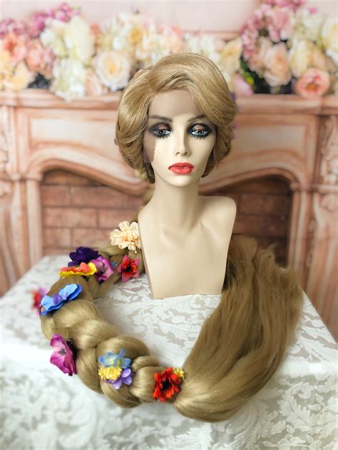 Rapunzel Tangled Professional Braided Wig Lace Front Etsy