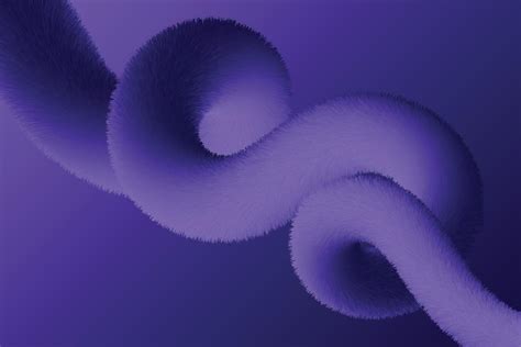 Dark Purple Hairy Liquid Gradient Shape Background Dynamic Fluid