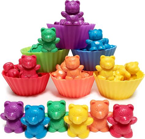 Buy Jumbo Counting Bears With Stacking Cups Montessori Educational