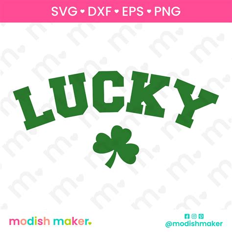 Lucky Shamrock Svg St Patricks Day Svg Lucky Clover Etsy