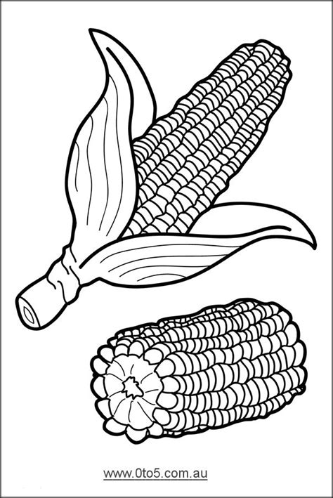 Corn Template Vegetable Template Printable Fall Autumn Pinterest Free